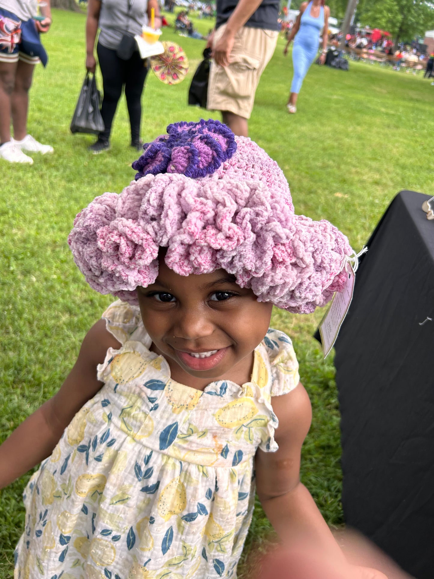 Lovely in Lavender Ruffle Hat
