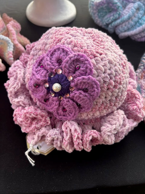 Lovely in Lavender Ruffle Hat